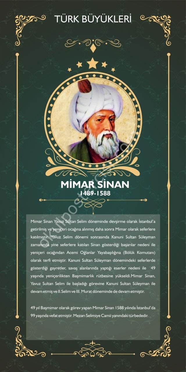 MİMAR SİNAN POSTERİ