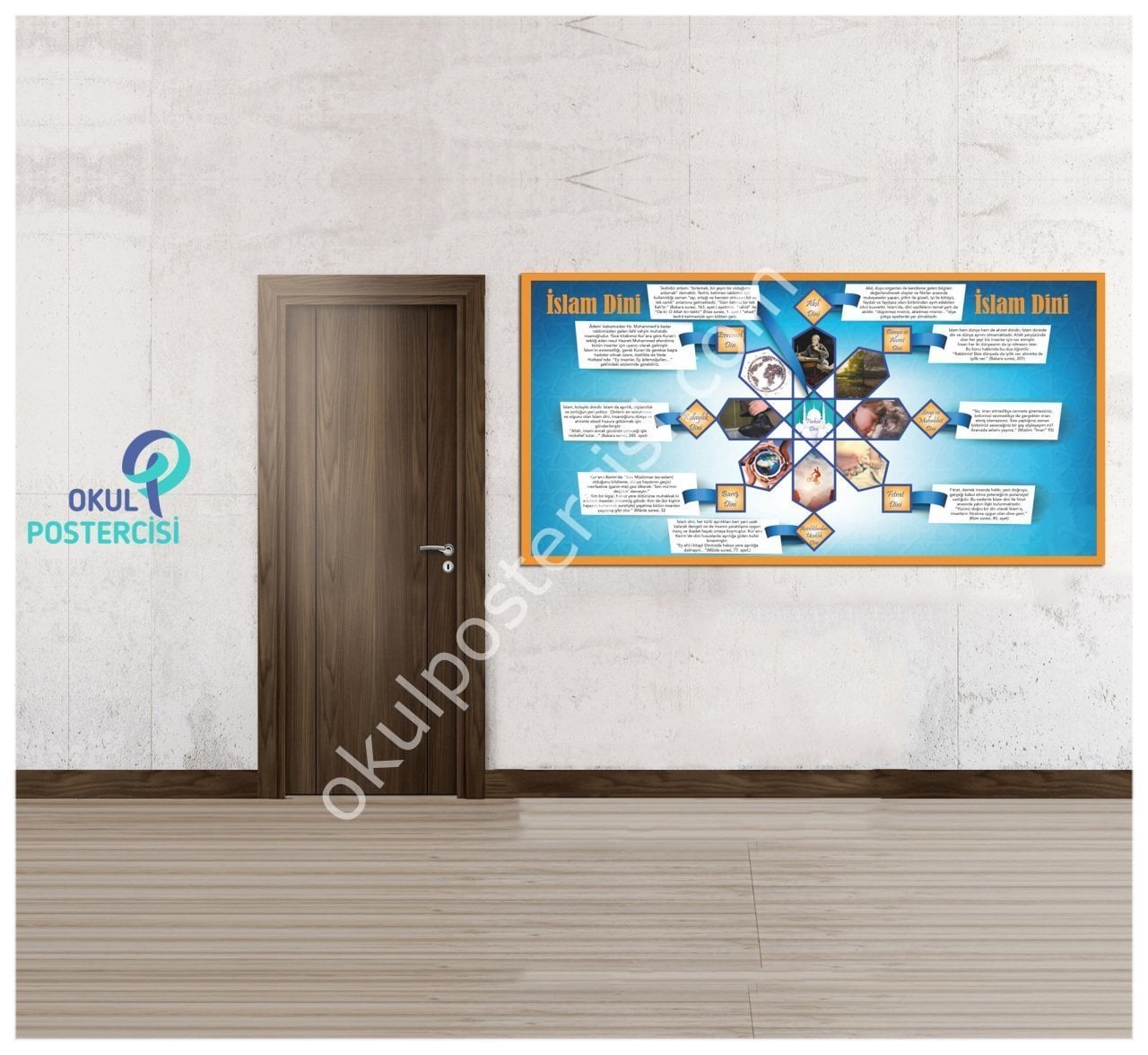 İslam Dini Posteri 100X200 - Folyo-Forex