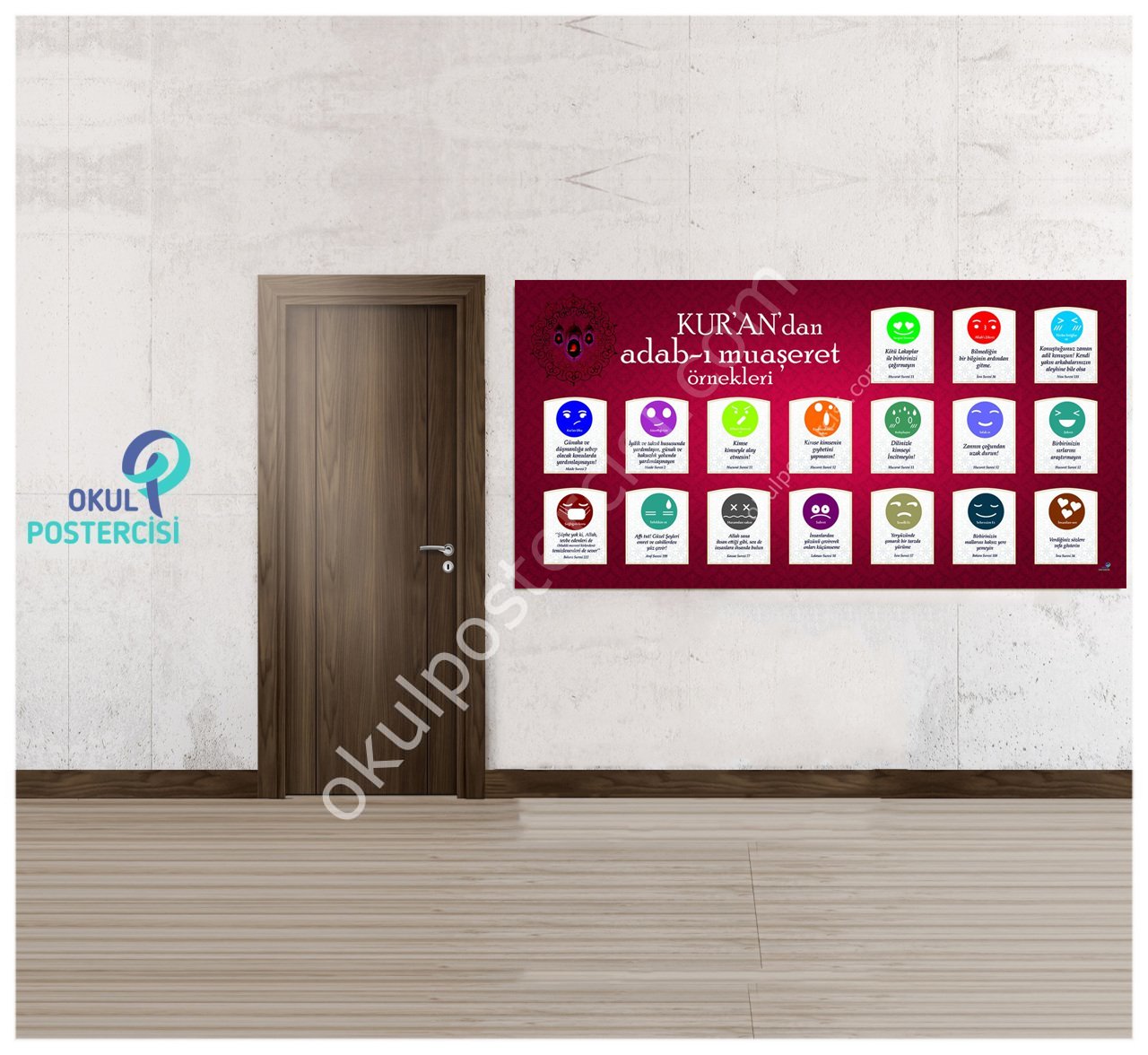 Kur'an dan Adabı Muaşeret Örnekleri 100X200 - Folyo-Forex